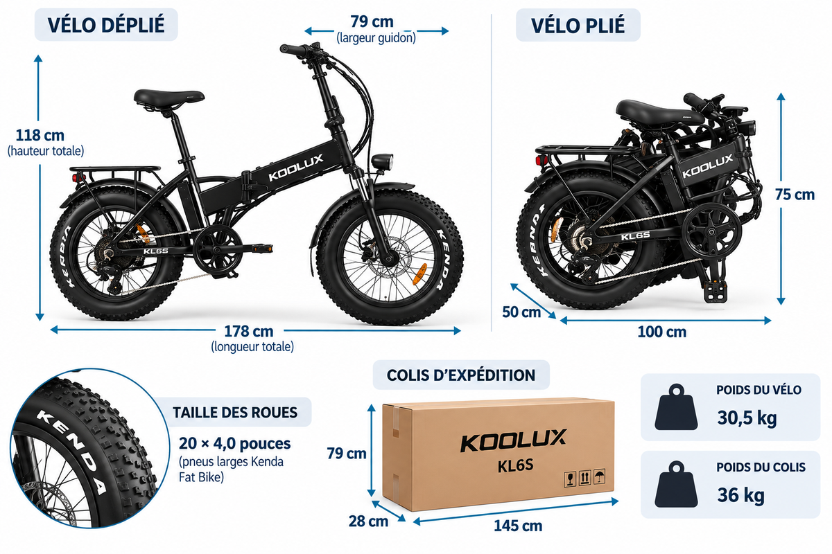 Dimensions du KOOLUX KL6S EU
