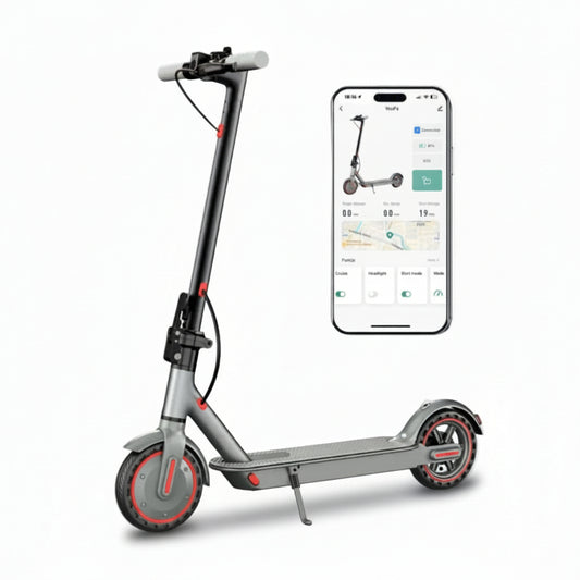 D8 Pro trottinette électrique 350W avec guidon et écran LED intégré, connectée smartphone avec E-VELO