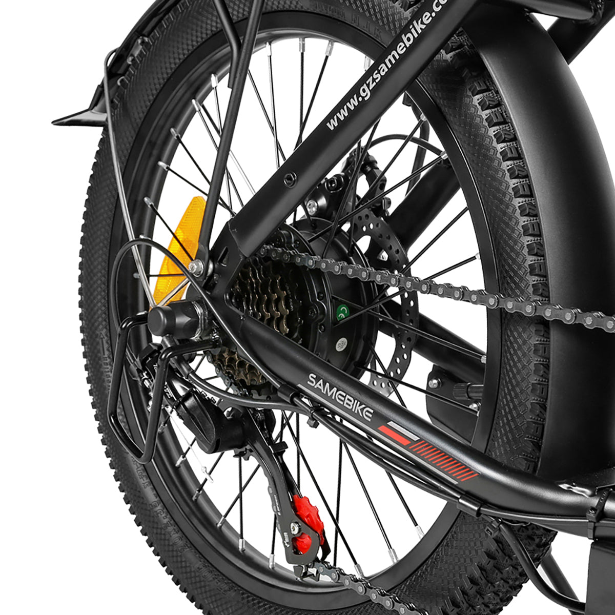 Roue arrière avec dérailleur SAMEBIKE CY20 E-VELO