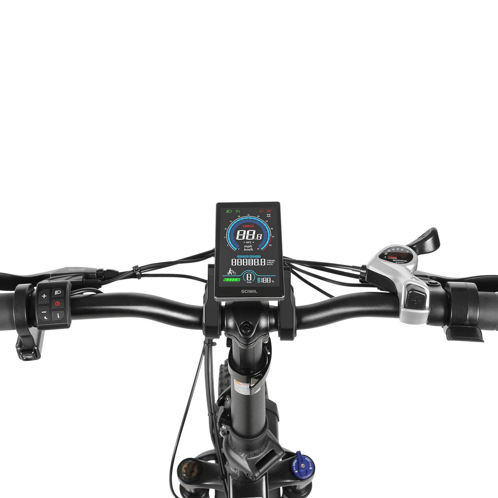 Guidon avec compteur digital lcd SAMEBIKE LOTDM200 E-VELO