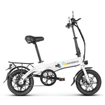 Vélo électrique pliable 250W YINYU14 blanc format compact pour ville