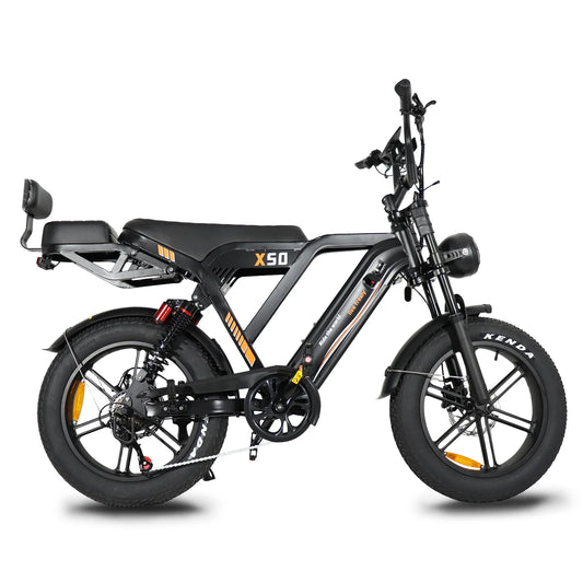 Vélo électrique Fat Bike VOMO X50 48V 15,6Ah de 20 pouces vue de profil droit E-VELO