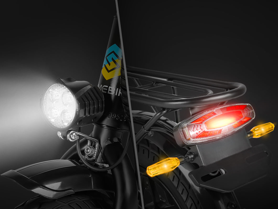 Feux led avant et arrière SAMEBIKE YINYU14