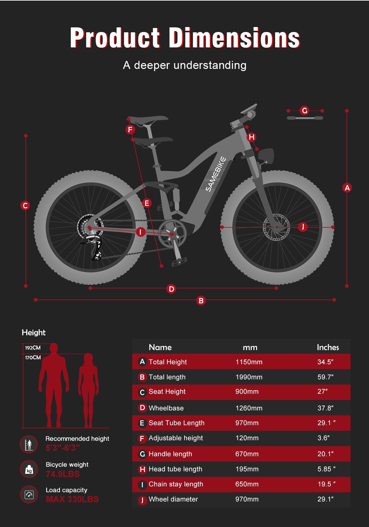 SAMEBIKE RS-A08-II