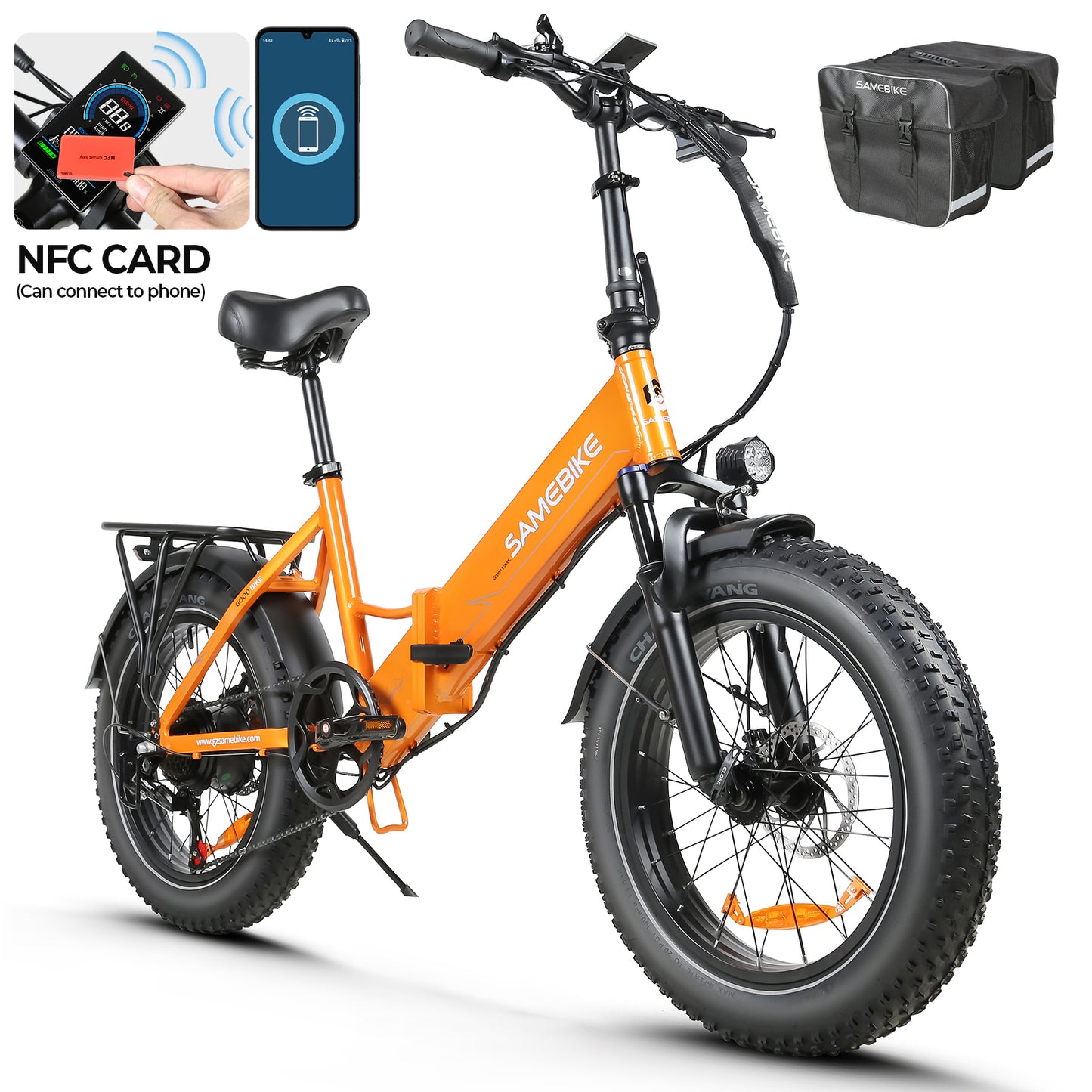 SAMEBIKE LOTDM200 vélo électrique fat bike pliable E-VELO