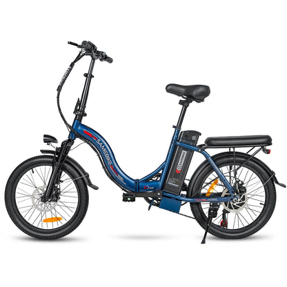 SAMEBIKE CY20 bleu 350 W 20" vue de profil gauche E-VELO
