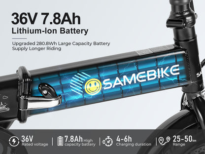 Batterie 36V 7,8Ah SAMEBIKE YINYU14