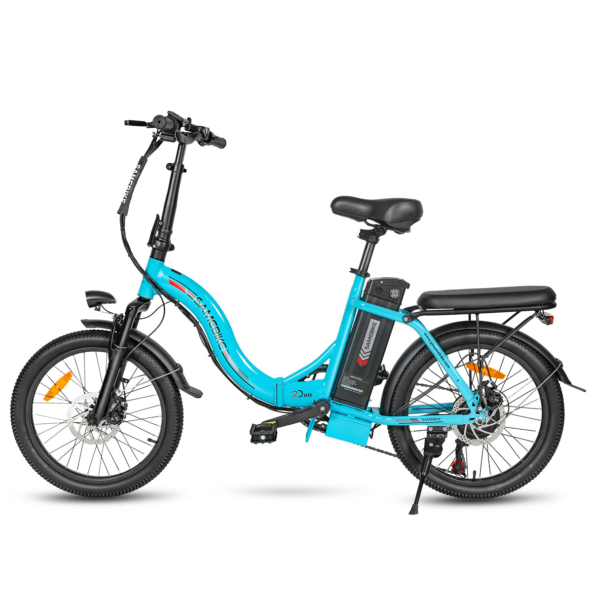 SAMEBIKE CY20 cyan 350 W 20" vue de profil gauche E-VELO