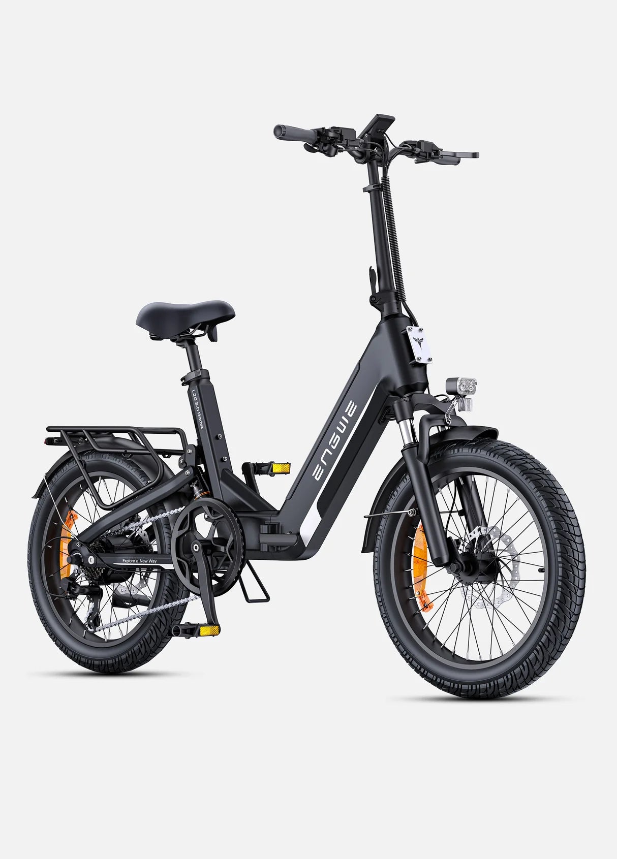 ENGWE L20 3.0 Boost noir pliable 75 Nm batterie 648Wh autonomie 135 km vue de coté droit