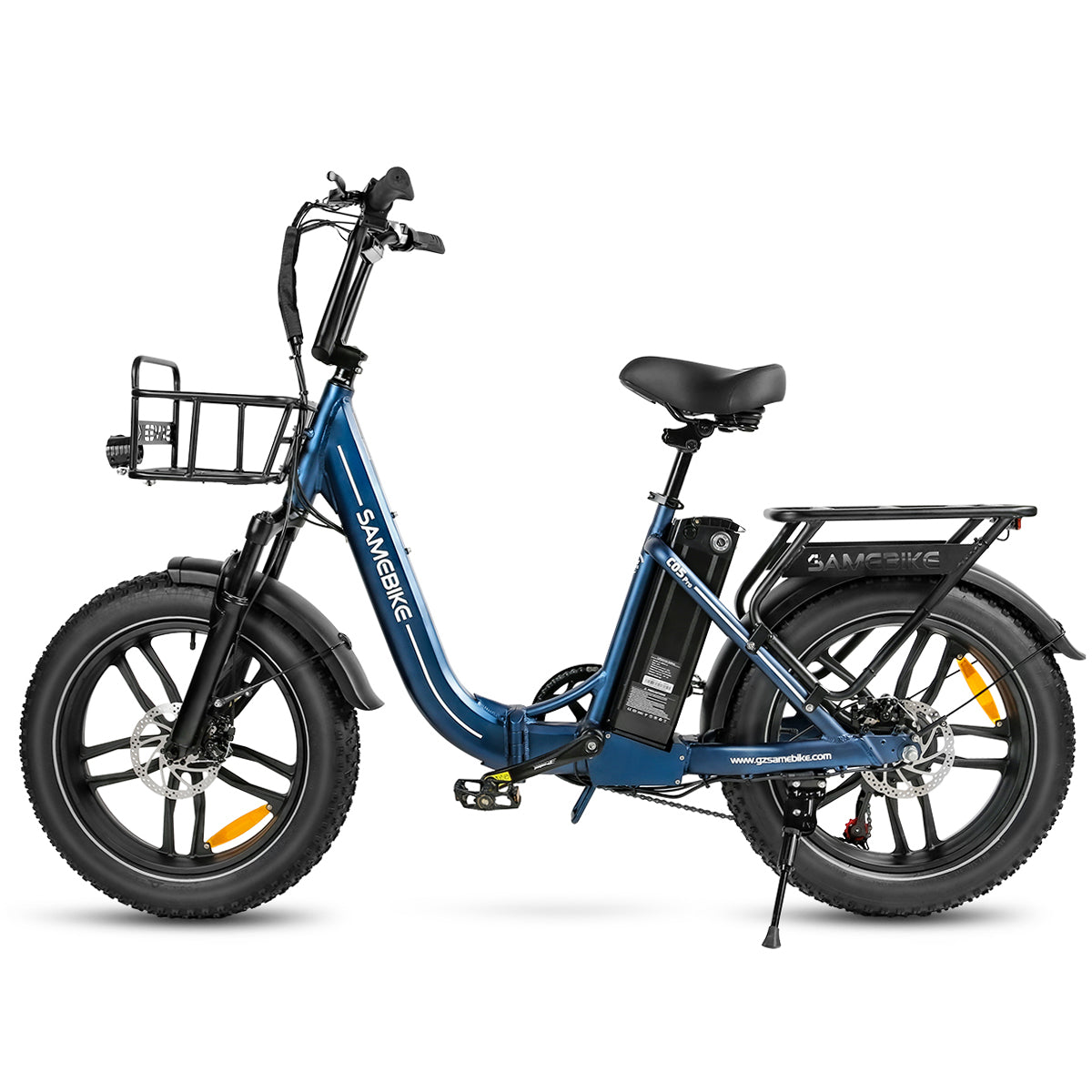 SAMEBIKE C05 Pro blue navy vue de profil gauche Fat Bike électrique E-VELO