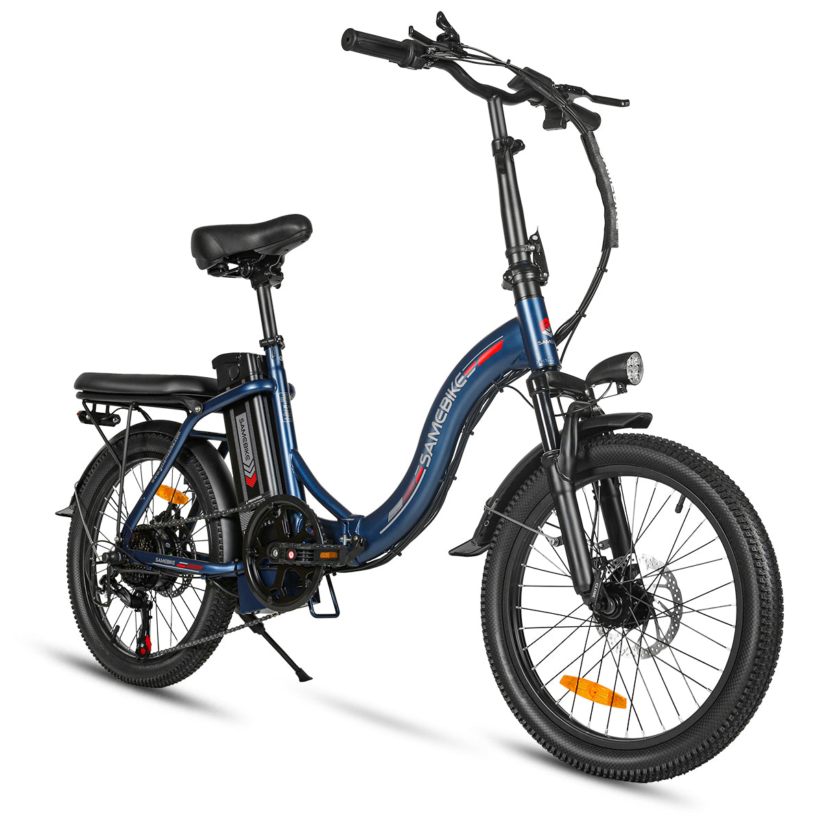 SAMEBIKE CY20 bleu 350 W 20" vue de coté droit E-VELO