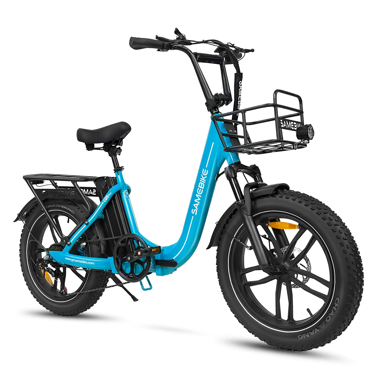 SAMEBIKE C05 Pro cyan vélo électrique pliable Fat Bike 20 pouces batterie amovible 36V E-VELO