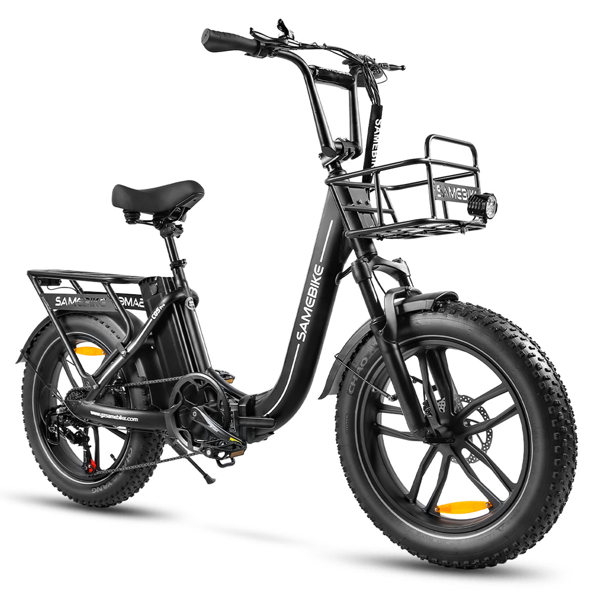 SAMEBIKE C05 Pro noir vue côté droit Fat Bike électrique E-VELO