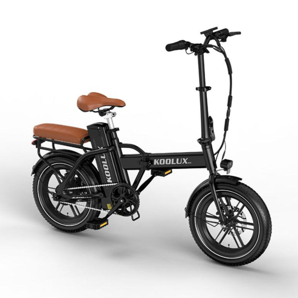 Vélo électrique pliant KOOLUX X10 noir  16 pouces vue de coté droit E-VELO