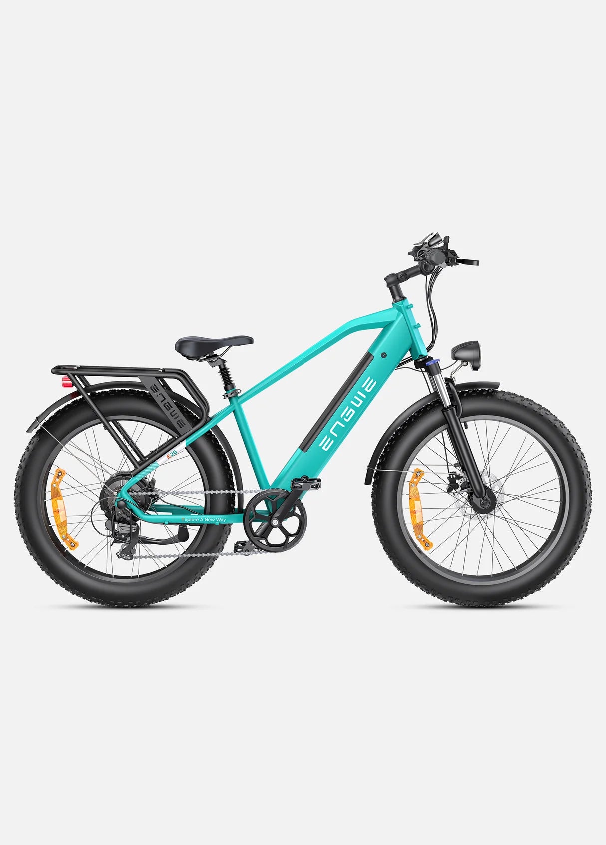 Fat bike ENGWE E26 High-step Gemme bleue 250W 26 pouces vue de profil droit