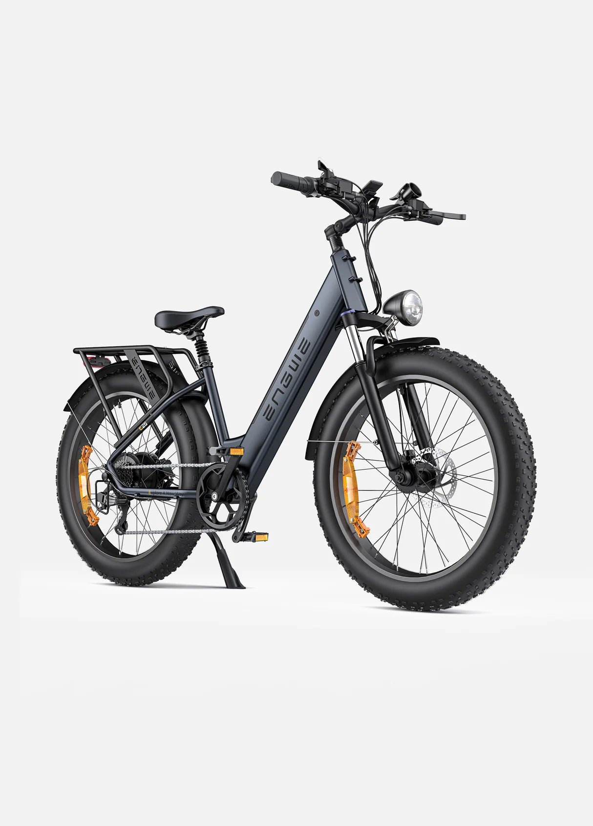 Fat bike ENGWE E26 Step-thru gemme gris galaxie 250W 26 pouces vue de coté droit