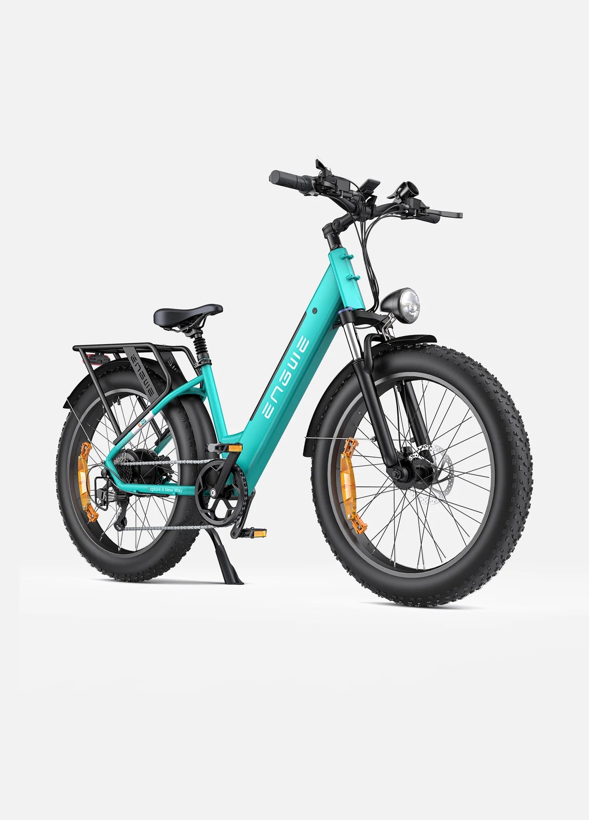 Fat bike ENGWE E26 Step-thru gemme bleue 250W 26 pouces vue de coté droit