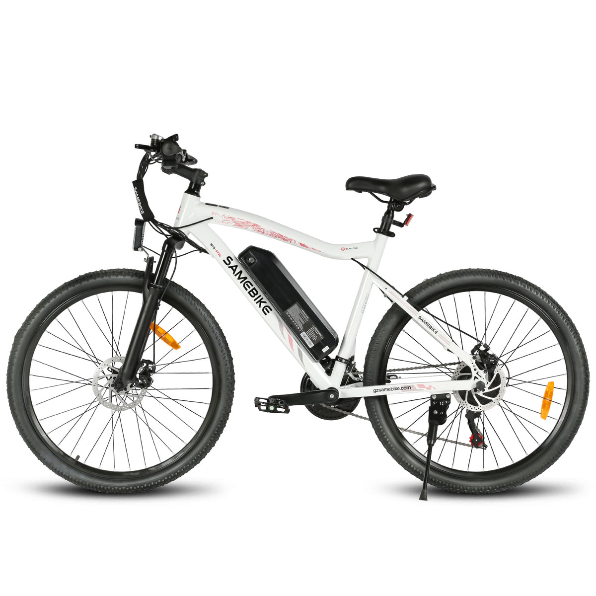 VTT électrique SAMEBIKE SY26-II blanc de profil gauche E-VELO
