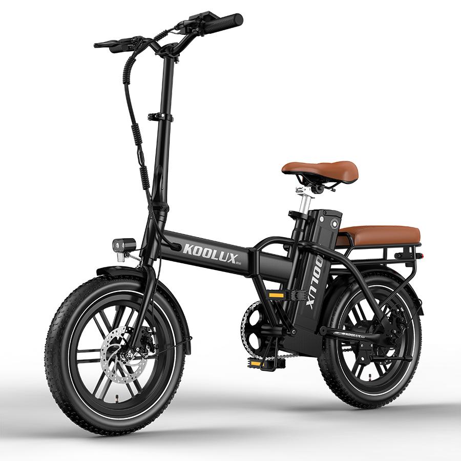 VAE KOOLUX X10 à pneus 16 x 3 pouces vue de coté gauche E-VELO