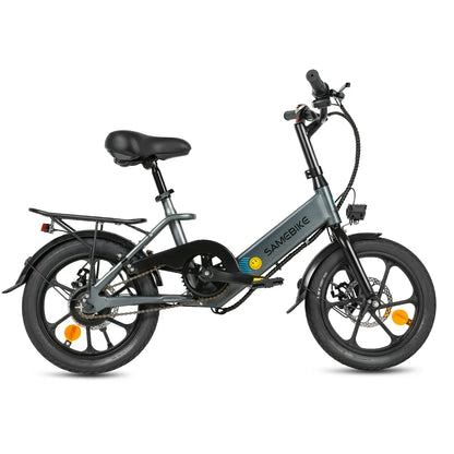 Vélo électrique pour ados SAMEBIKE V6 mini city e-bike vue de profil