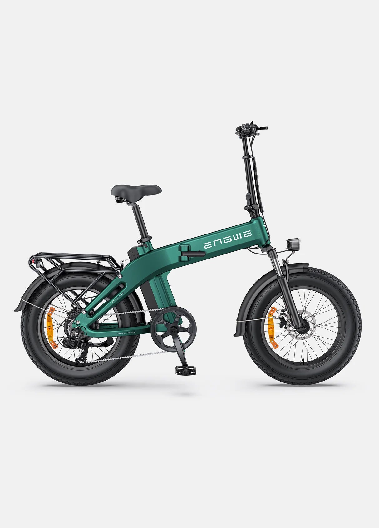Fatbike ep-2 boost vert forêt batterie amovible 48v autonomie 120 km vue de profil droit