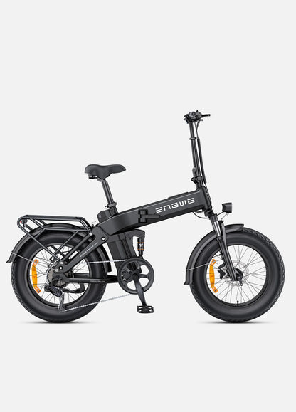 Fatbike électrique pliable Engine Pro 3.0 Boost noir 250W puissant noir tout terrain vue de profil droit