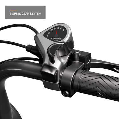 Vélo électrique R002 PLUS 750W commande de vitesse shimano sur guidon