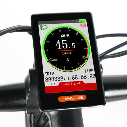 Écran LCD couleur du vélo électrique pliant SAMEBIKE LO26-II-YD km/h