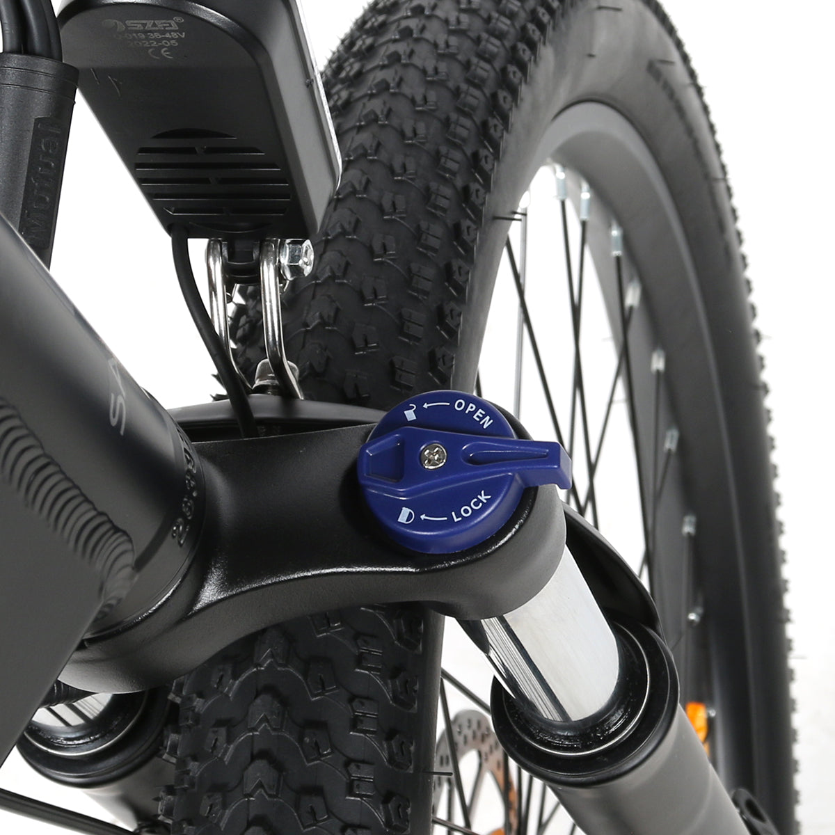 Fourche avant suspendue du vélo électrique pliant SAMEBIKE LO26-II-YD 26 pouces