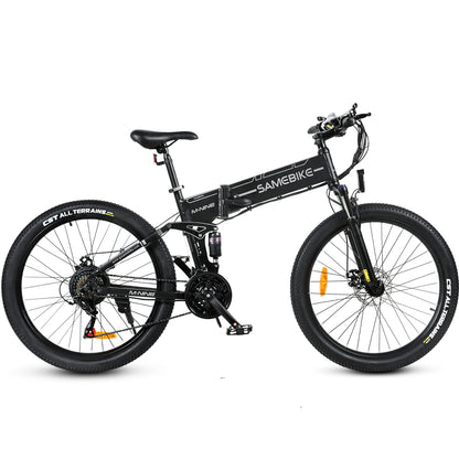 SAMEBIKE LO26-II-YD noir vélo électrique pliable 26 pouces avec moteur 900W et batterie 48V 14Ah