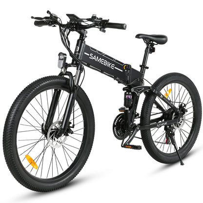 SAMEBIKE LO26-II-YD noir vélo électrique 26 pouces avec batterie lithium-ion amovible 48V 14Ah