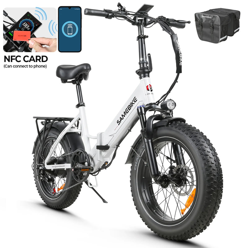 SAMEBIKE STORM – Fatbike électrique 26×4.0″, 250W, 48V 20Ah, autonomie jusqu’à 140 km
