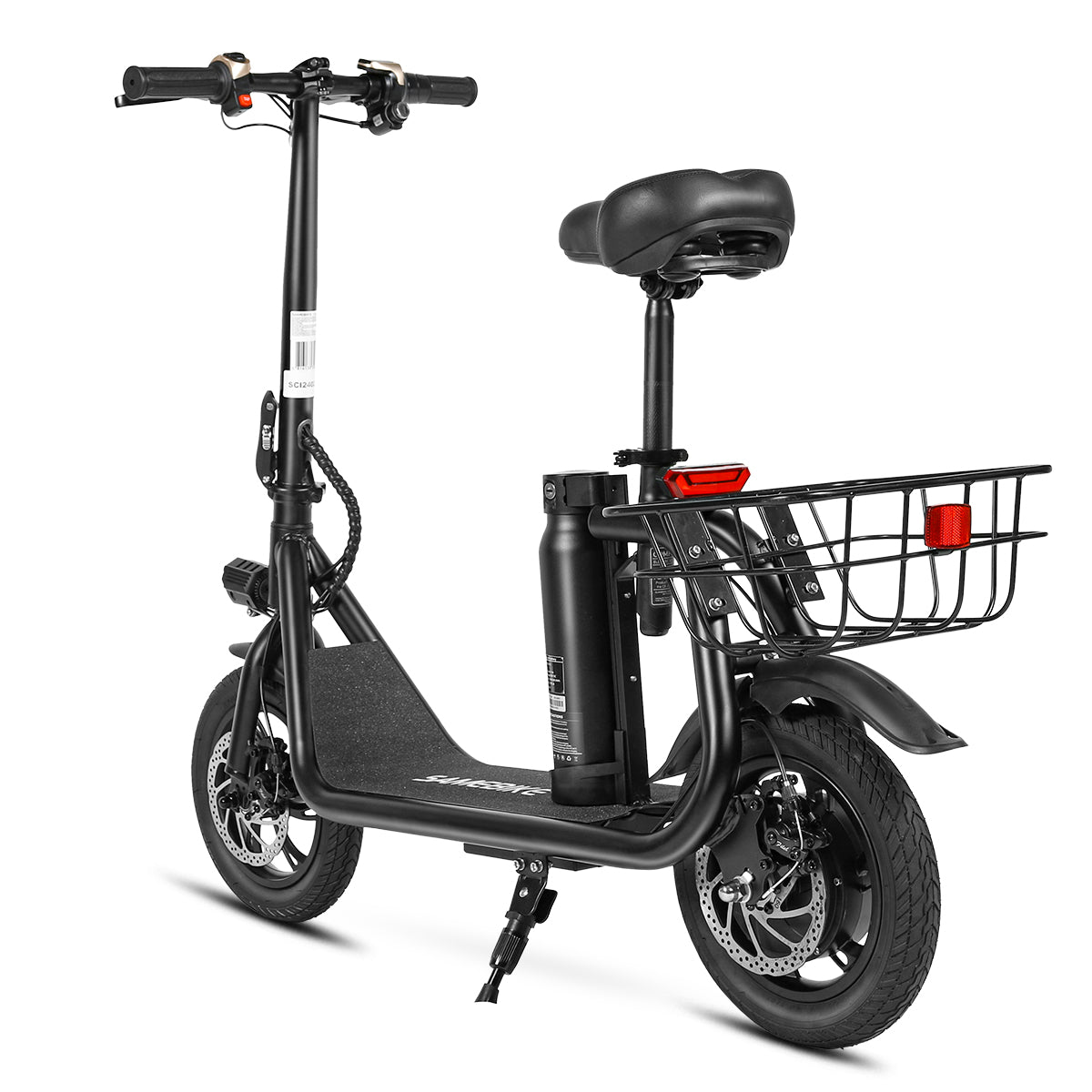 Draisienne électrique urbaine SAMEBIKE SM-C01 avec panier arrière