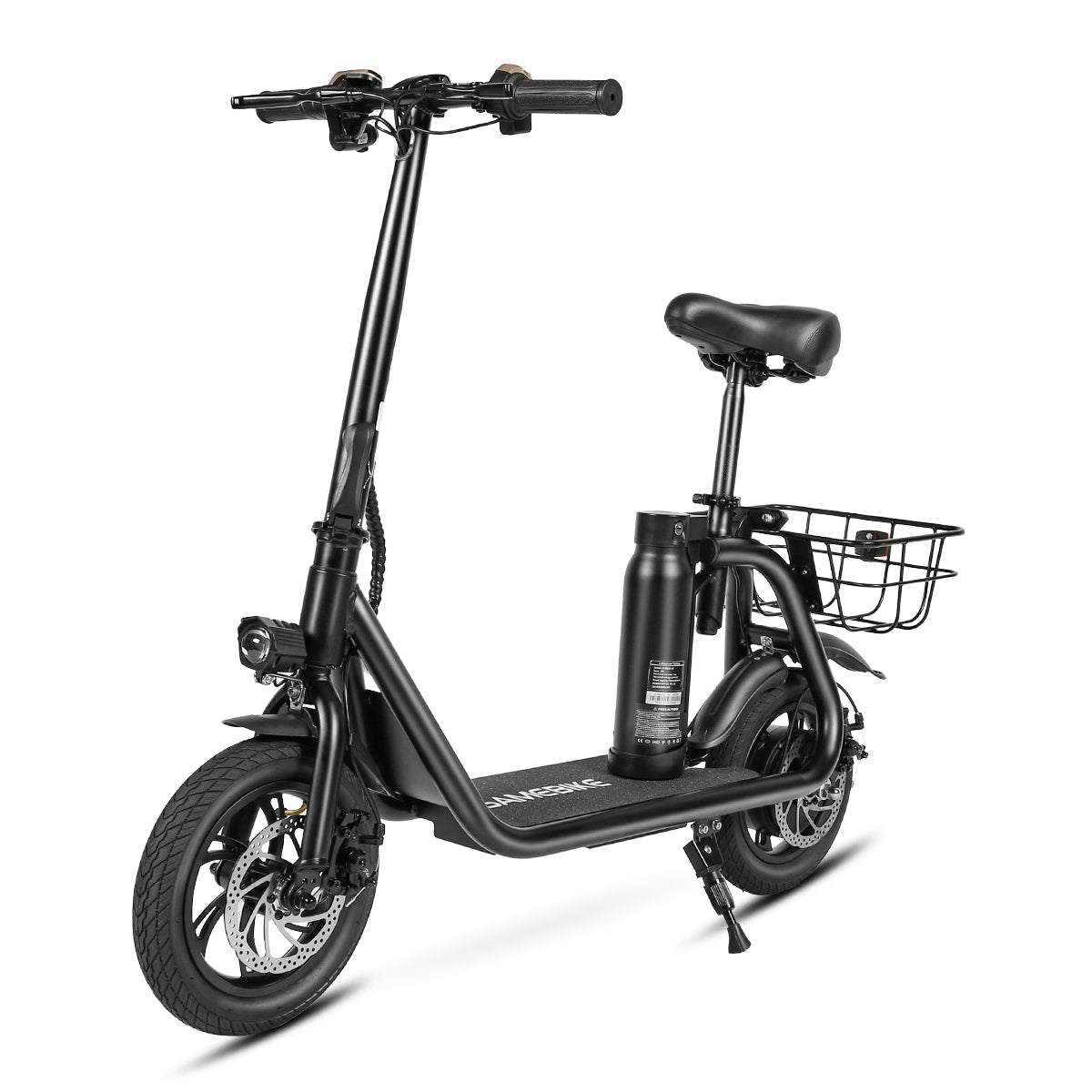 Guidon trottinette SAMEBIKE avec écran LCD et commandes d'accélérateur