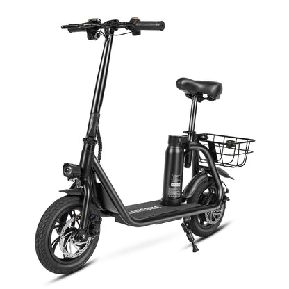 Guidon trottinette SAMEBIKE avec écran LCD et commandes d'accélérateur