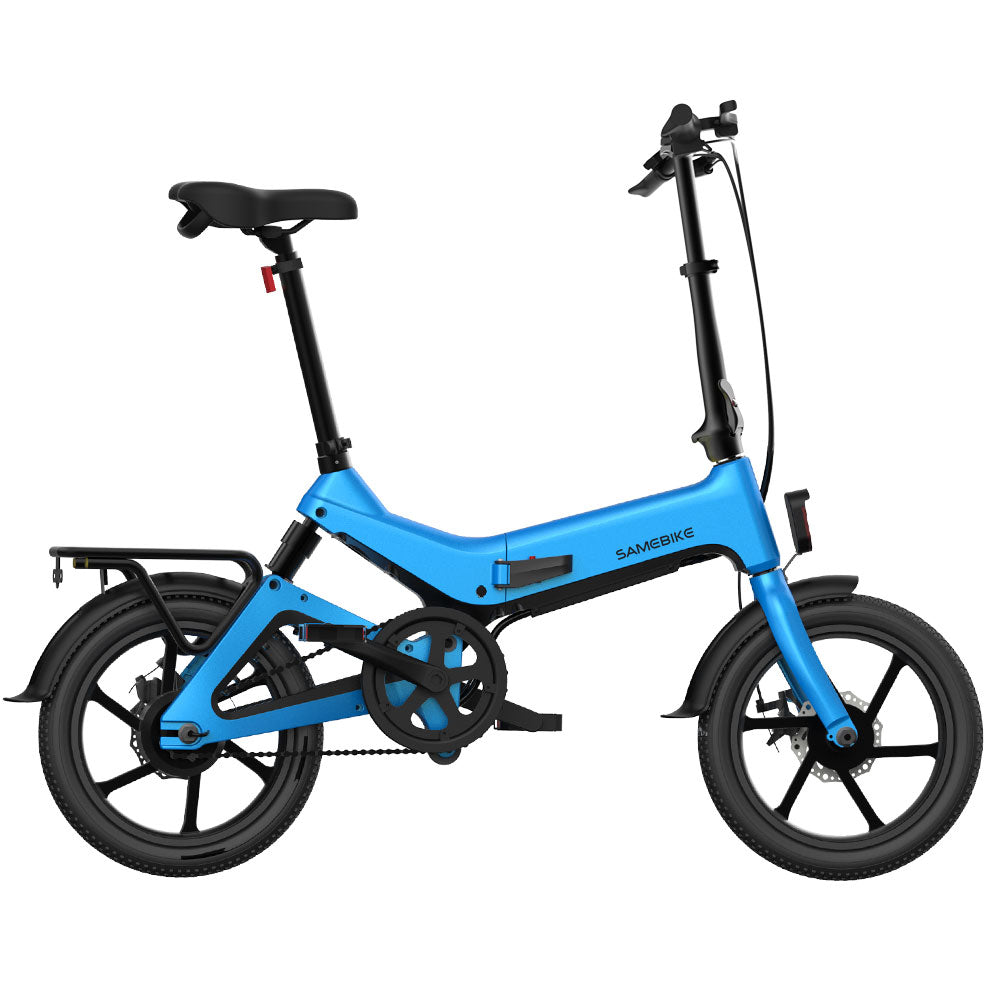 Vélo électrique pliant 16 pouces SAMEBIKE JG7186 vue de profil