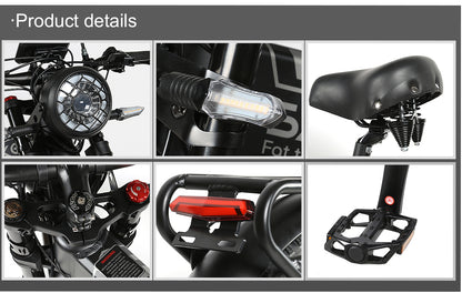 SAMEBIKE LO26-FAT poste de pilotage, écran LCD et guidon