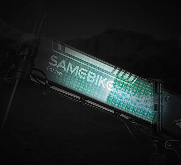 SAMEBIKE LO26-FAT batterie amovible 48V et système de verrouillage