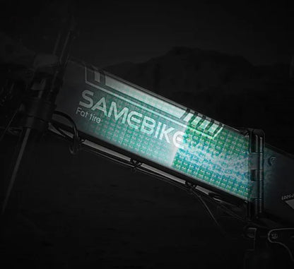 SAMEBIKE LO26-FAT batterie amovible 48V et système de verrouillage