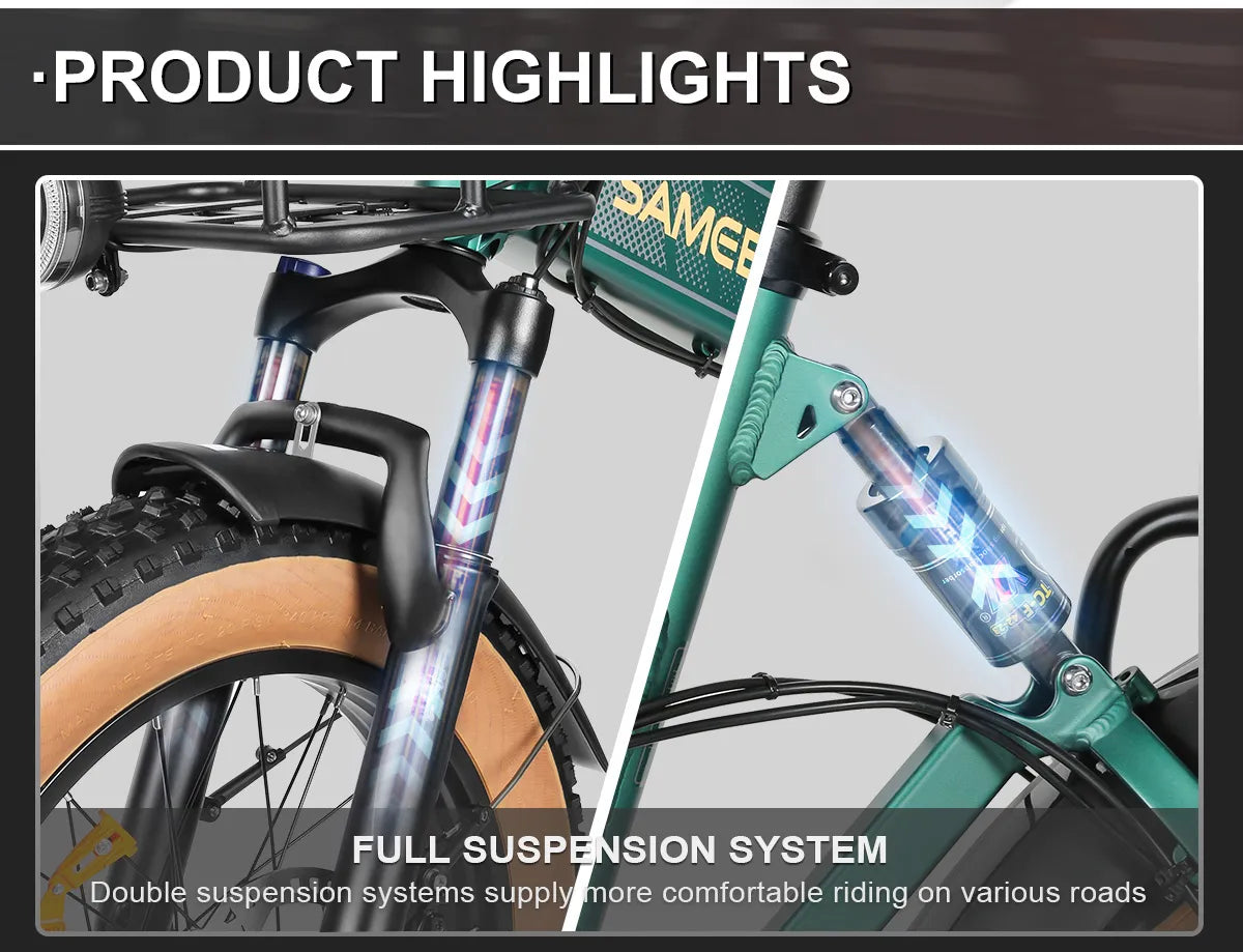 SAMEBIKE XWLX09-II removable battery lock and charge port