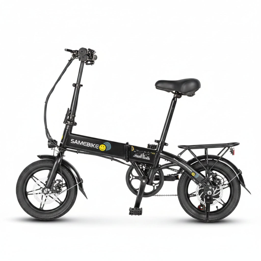 SAMEBIKE YINYU14 noir vélo électrique 250W batterie 36V 7.8Ah cadre pliant compact