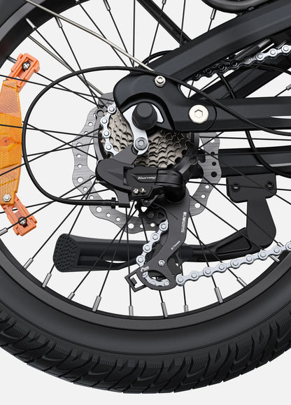 Dérailleur du ENGWE L20 3.0 Boost cadre ouvert pliable ville tout terrain