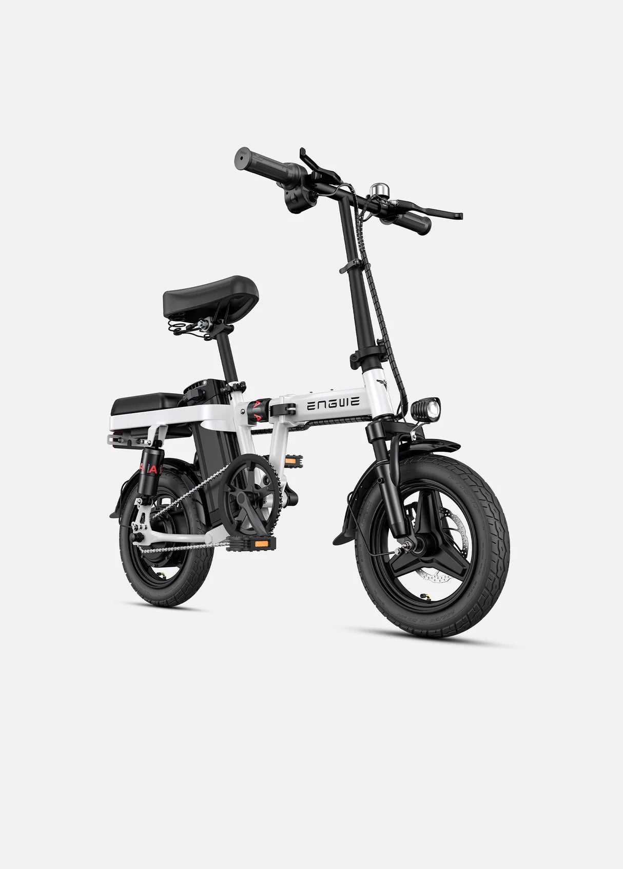 Vélo électrique pliable ENGWE T14 blanc 250W, batterie 48V, autonomie 40 km, cadre aluminium