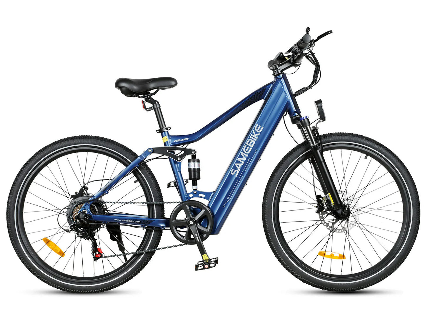 SAMEBIKE XD26-II vélo électrique 750W bleu cadre aluminium 26 pouces freins hydrauliques