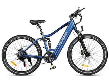 SAMEBIKE XD26-II vélo électrique 750W bleu cadre aluminium 26 pouces freins hydrauliques