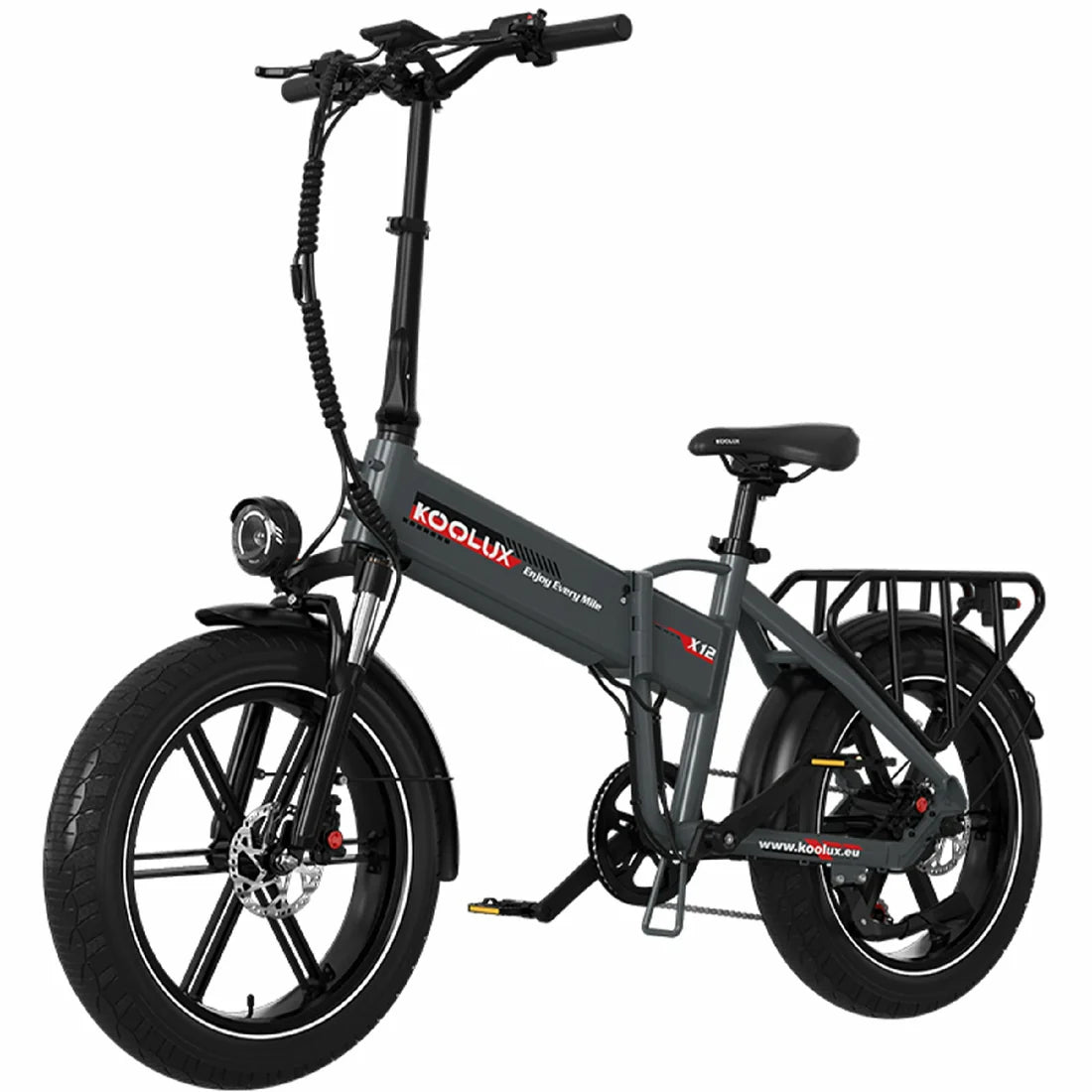 KOOLUX X12 EU pliant vue de coté gauche E-VELO
