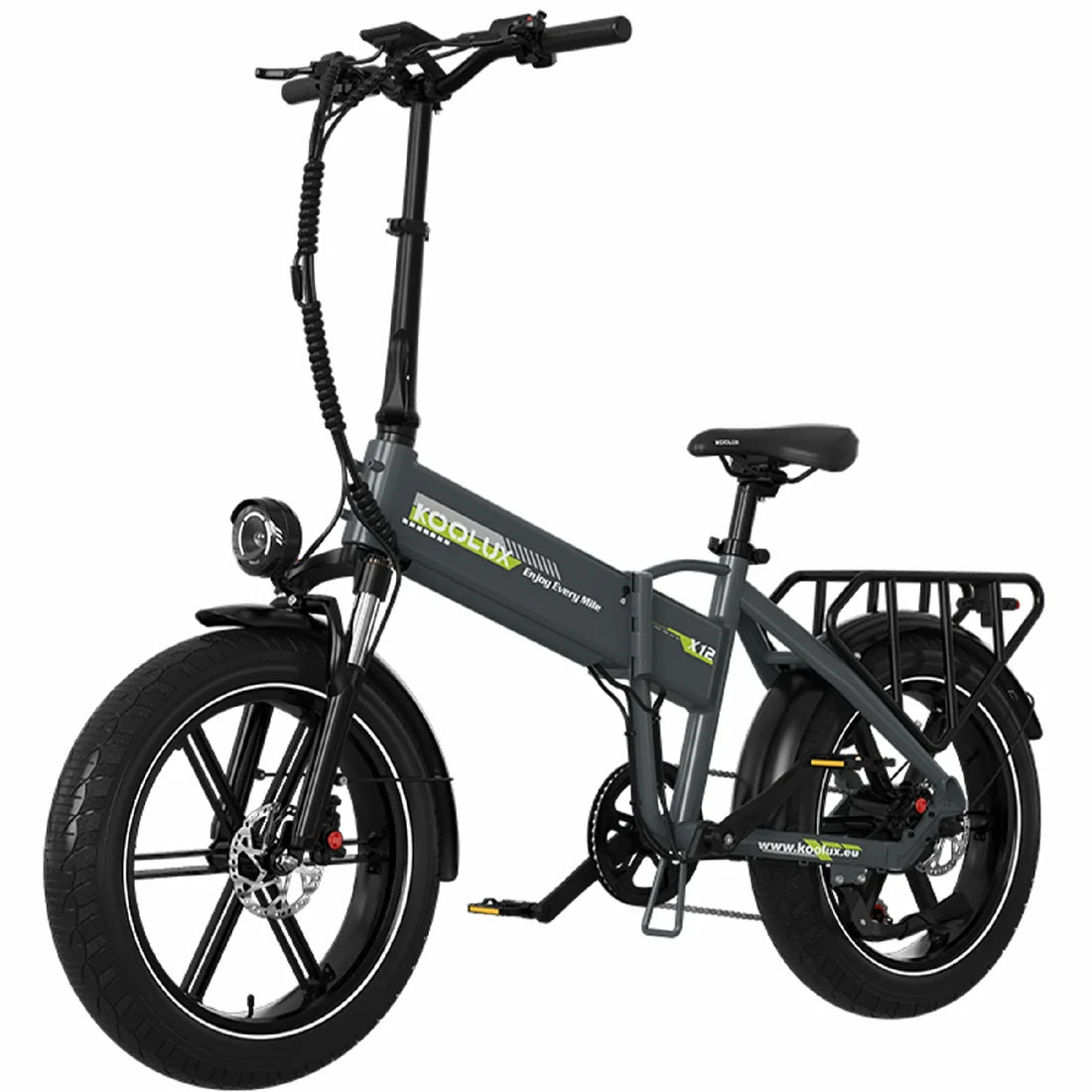 KOOLUX X12 EU pliant vue de coté gauche E-VELO