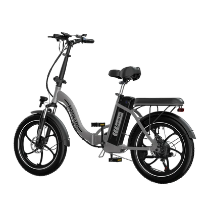 VAE KOOLUX BK6S 3.0 GRIS vue arrière de coté gauche de trois quart E-VELO