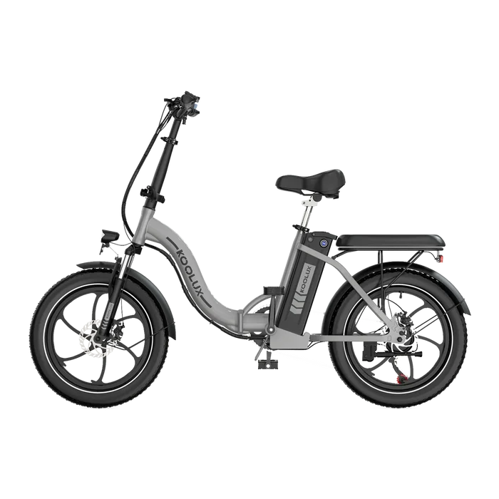 VAE KOOLUX BK6S 3.0 GRIS vue de profil gauche de trois quart E-VELO