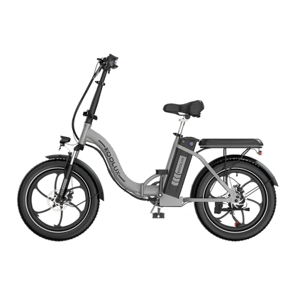 VAE KOOLUX BK6S 3.0 GRIS vue de profil gauche de trois quart E-VELO